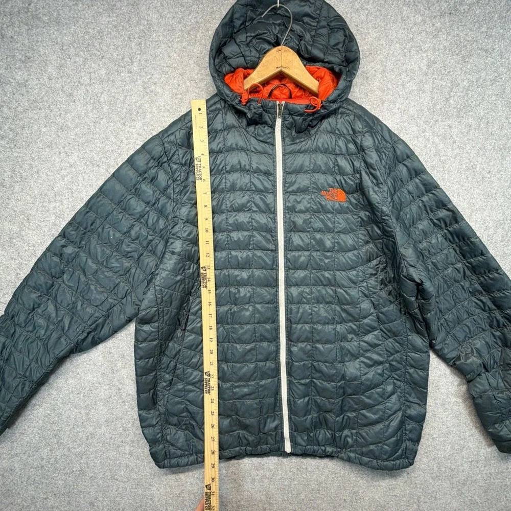 The North Face Thermoball Hoodie Jacket Mens XL Blue Quilted Puffer